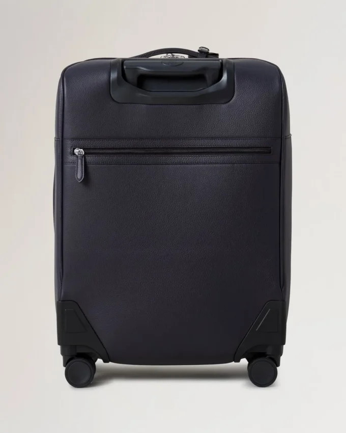 Leather 4 Wheel Suitcase Night Sky Small Classic Grain Leather 4 Wheel Suitcase Night Sky Small Classic Grain