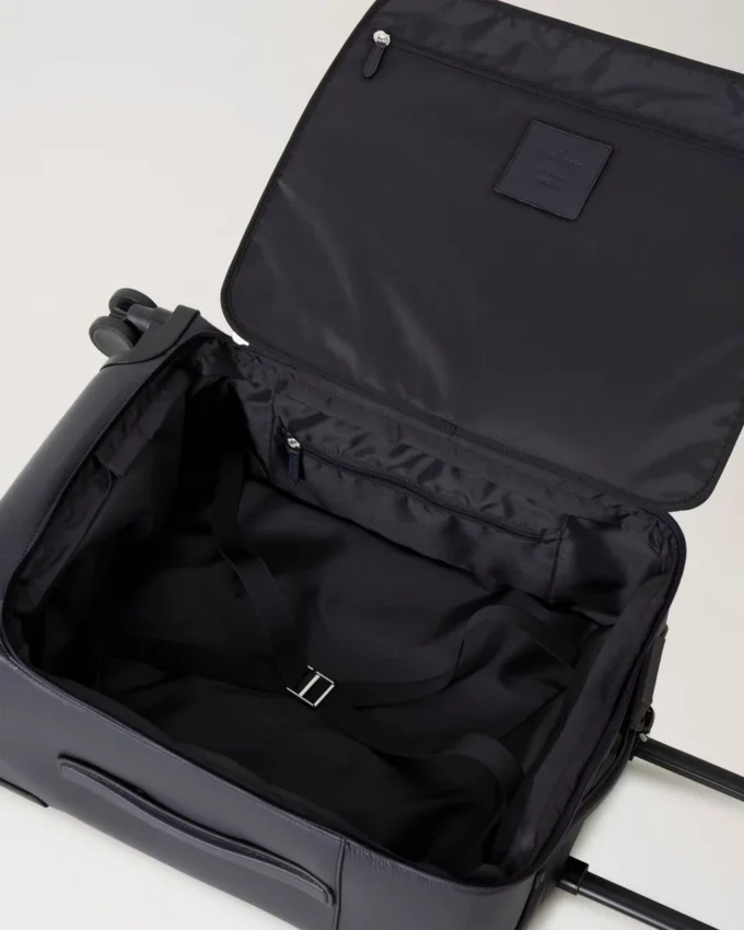 Leather 4 Wheel Suitcase Night Sky Small Classic Grain Leather 4 Wheel Suitcase Night Sky Small Classic Grain