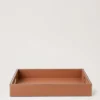 Leather Tray Vintage Oak Calf Leather & Wood Lifestyle Leather Tray Vintage Oak Calf Leather & Wood Lifestyle