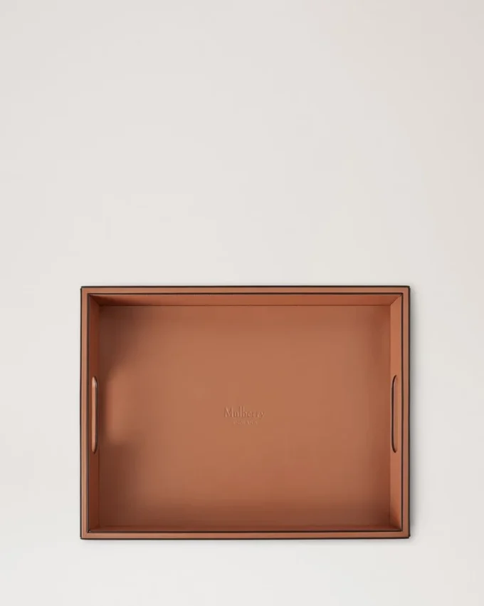 Leather Tray Vintage Oak Calf Leather & Wood Lifestyle Leather Tray Vintage Oak Calf Leather & Wood Lifestyle