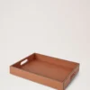 Leather Tray Vintage Oak Calf Leather & Wood Lifestyle Leather Tray Vintage Oak Calf Leather & Wood Lifestyle