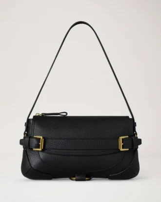 Lennox Shoulder Bag Black Heavy Grain Women