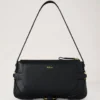 Lennox Shoulder Bag Black Heavy Grain Women