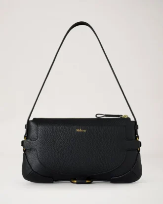 Lennox Shoulder Bag Black Heavy Grain Women