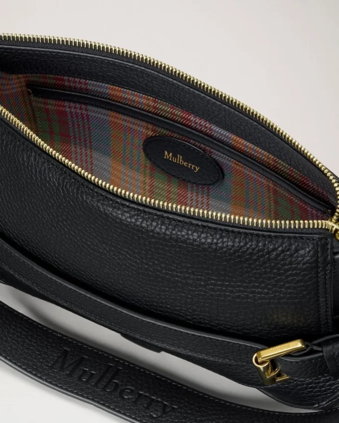 Lennox Shoulder Bag Black Heavy Grain Women