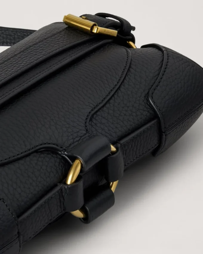 Lennox Shoulder Bag Black Heavy Grain Women