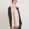 Leopard Merino Wool Scarf Maple & Ecru Merino Wool Leopard Merino Wool Scarf Maple & Ecru Merino Wool