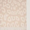 Leopard Merino Wool Scarf Maple & Ecru Merino Wool Leopard Merino Wool Scarf Maple & Ecru Merino Wool