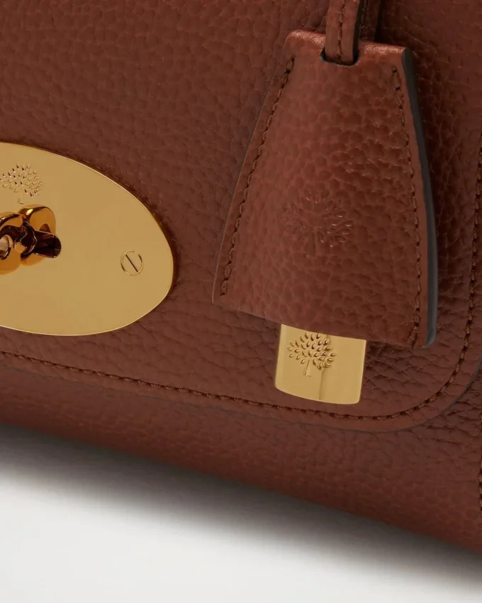 Lily Bag in Oak Small Classic Grain Leather Mulberry