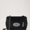 Lily Black High Shine Leather Women
