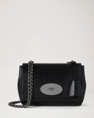 Lily Black High Shine Leather Women