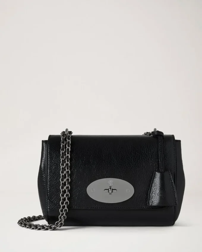 Lily Black High Shine Leather Women