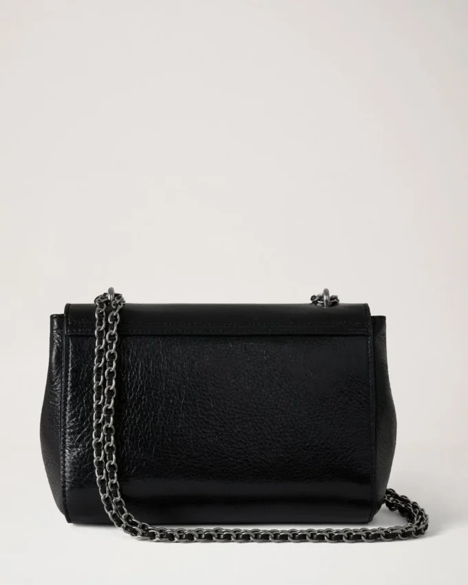 Lily Black High Shine Leather Women