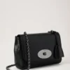 Lily Black High Shine Leather Women