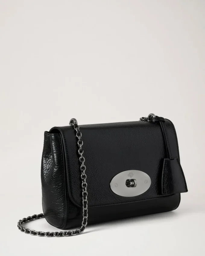 Lily Black High Shine Leather Women