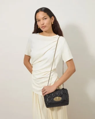 Lily Black Quilted Nappa Women