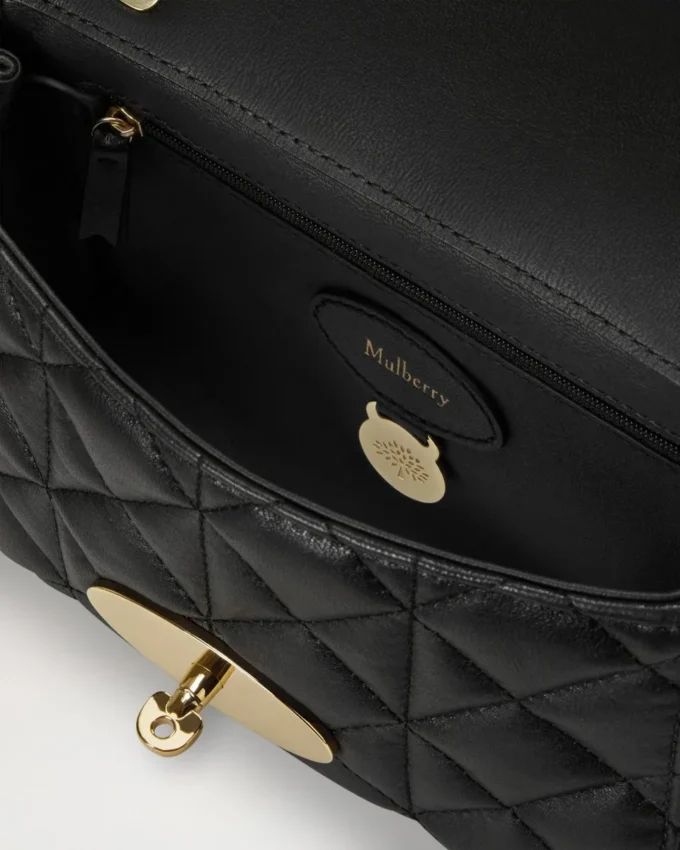 Lily Black Quilted Nappa Women
