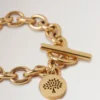 Lily Chain Bracelet Gold Coated Stainless Steel Lily Chain Bracelet Gold Coated Stainless Steel