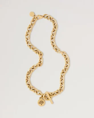 Lily Chain Necklace Gold Plated Stainless Steel