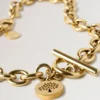Lily Chain Necklace Gold Plated Stainless Steel Lily Chain Necklace Gold Plated Stainless Steel