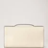Lily Clutch Eggshell Buttery Nappa Women