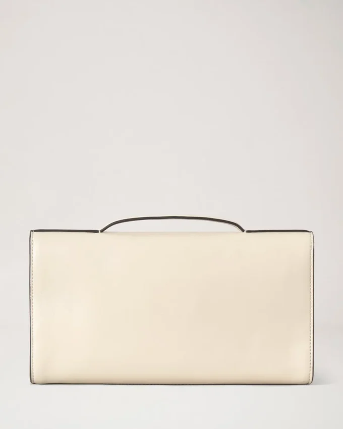 Lily Clutch Eggshell Buttery Nappa Women