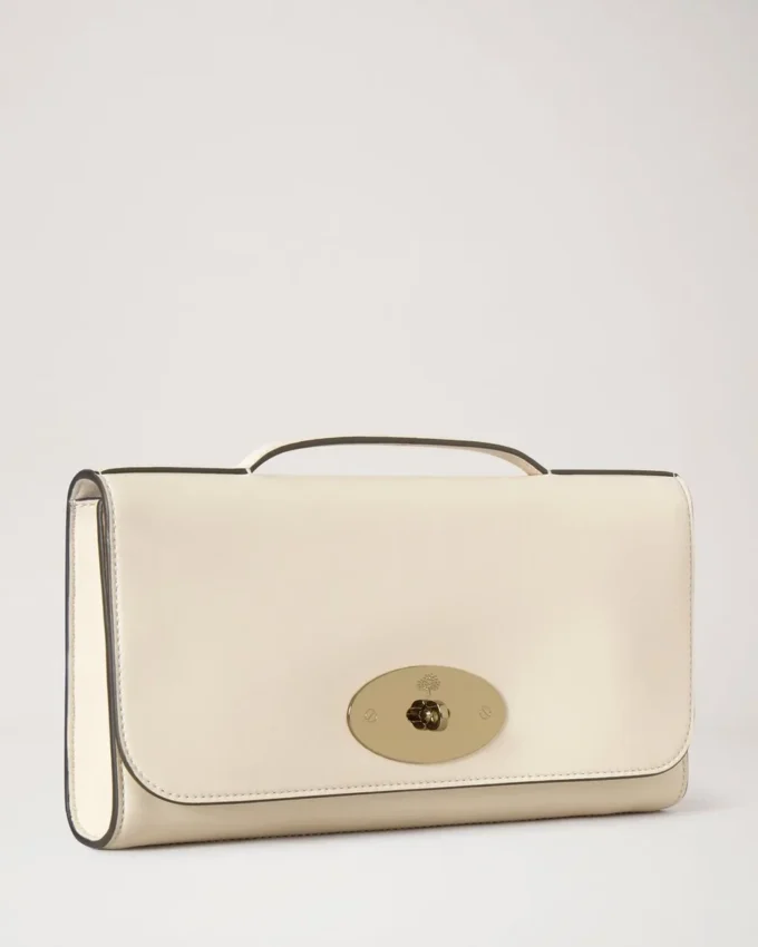Lily Clutch Eggshell Buttery Nappa Women