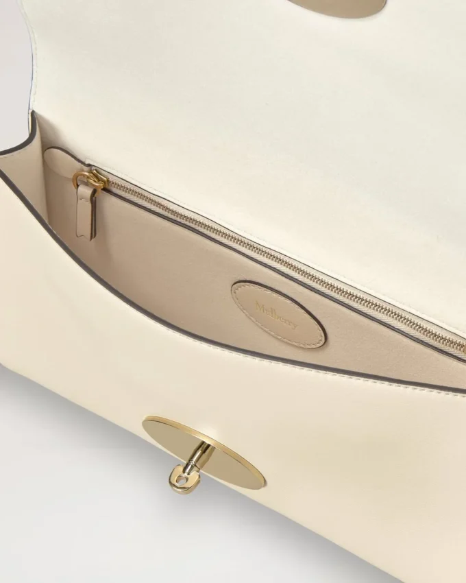 Lily Clutch Eggshell Buttery Nappa Women