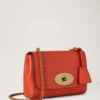Lily Coral Orange Small Classic Grain Women