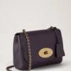 Lily Deep Aubergine Small Classic Grain Women