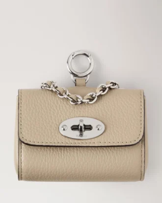 Lily Dog Treat Bag Dune & Oxblood Small Classic Grain