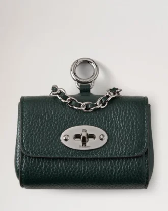Lily Dog Treat Bag Mulberry Green Small Classic Grain
