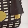 Lily Ebony & Eggshell Woven Leather Gifts for Her Lily Ebony & Eggshell Woven Leather Gifts for Her
