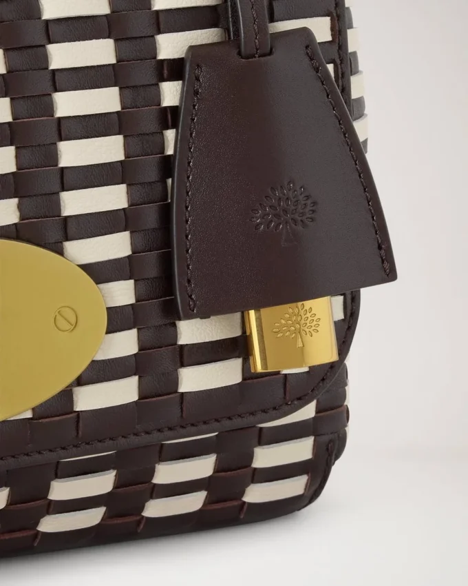 Lily Ebony & Eggshell Woven Leather Gifts for Her Lily Ebony & Eggshell Woven Leather Gifts for Her