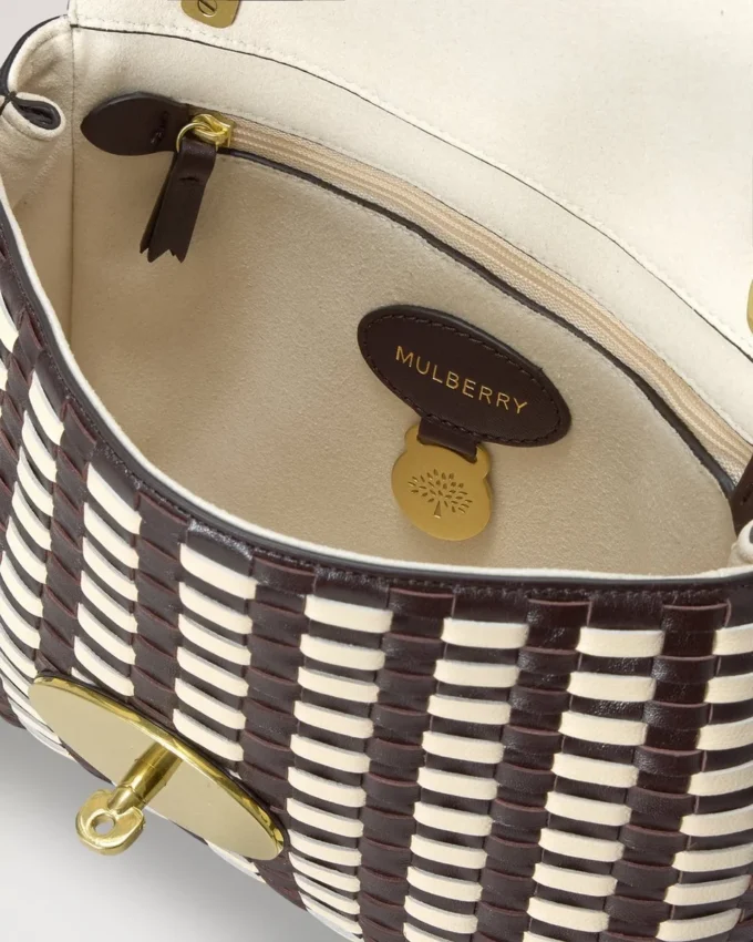 Lily Ebony & Eggshell Woven Leather Gifts for Her Lily Ebony & Eggshell Woven Leather Gifts for Her