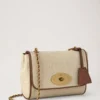 Lily Ecru & Bright Oak Raffia & Leather Trim Women