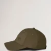 Logo Embroidered Baseball Cap Linen Green Cotton Logo Embroidered Baseball Cap Linen Green Cotton