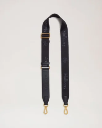 Logo Webbing Strap Black Micro Classic Grain & Webbing