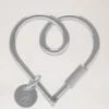 Looped Heart Keyring Silver Zinc Women Looped Heart Keyring Silver Zinc Women