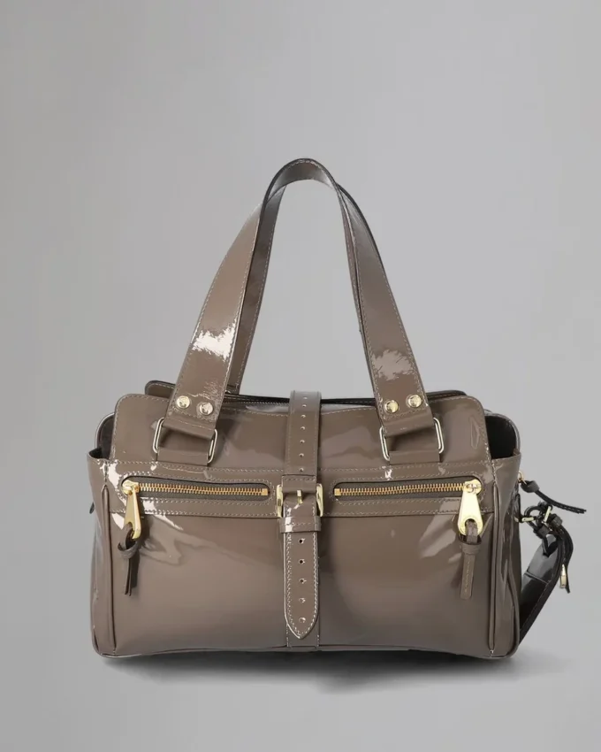 Mabel Pre-Loved Grey Patent Leather Pre-Loved Bags Mabel Pre-Loved Grey Patent Leather Pre-Loved Bags