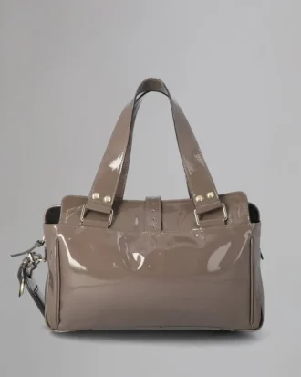 Mabel Pre-Loved Grey Patent Leather Pre-Loved Bags Mabel Pre-Loved Grey Patent Leather Pre-Loved Bags