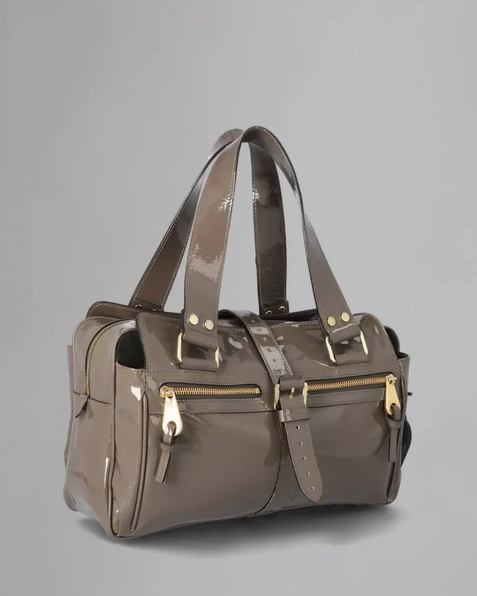 Mabel Pre-Loved Grey Patent Leather Pre-Loved Bags Mabel Pre-Loved Grey Patent Leather Pre-Loved Bags