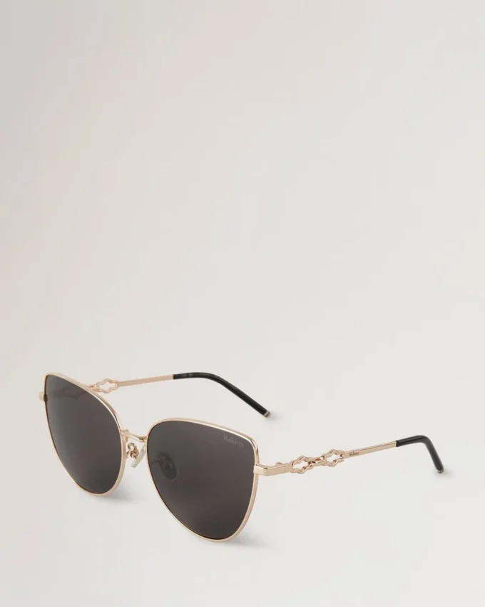Maisie Sunglasses Gold & Dark Grey Metal Sunglasses Maisie Sunglasses Gold & Dark Grey Metal Sunglasses