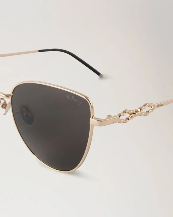 Maisie Sunglasses Gold & Dark Grey Metal Sunglasses Maisie Sunglasses Gold & Dark Grey Metal Sunglasses