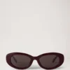Mara Sunglasses Black Cherry Bio Acetate Women Mara Sunglasses Black Cherry Bio Acetate Women
