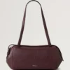 Meadow Small Shoulder Bag Black Cherry Natural Grain Meadow Small Shoulder Bag Black Cherry Natural Grain