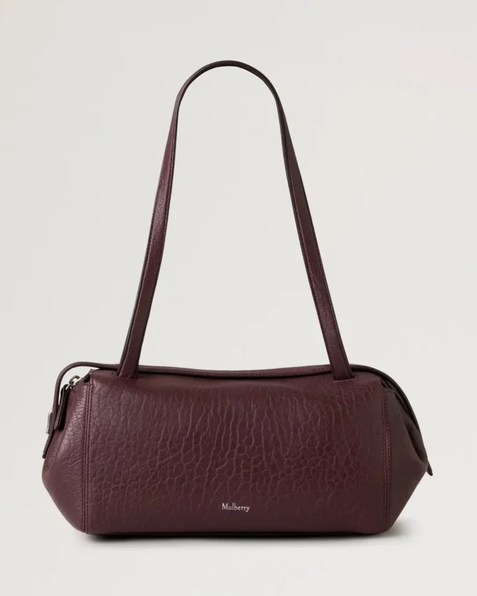 Meadow Small Shoulder Bag Black Cherry Natural Grain Meadow Small Shoulder Bag Black Cherry Natural Grain