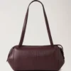 Meadow Small Shoulder Bag Black Cherry Natural Grain Meadow Small Shoulder Bag Black Cherry Natural Grain
