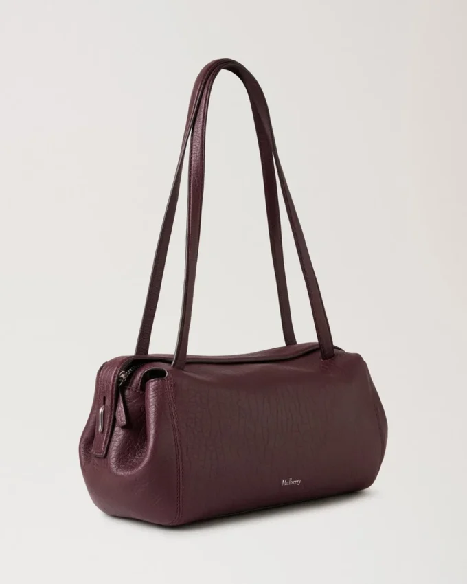 Meadow Small Shoulder Bag Black Cherry Natural Grain Meadow Small Shoulder Bag Black Cherry Natural Grain