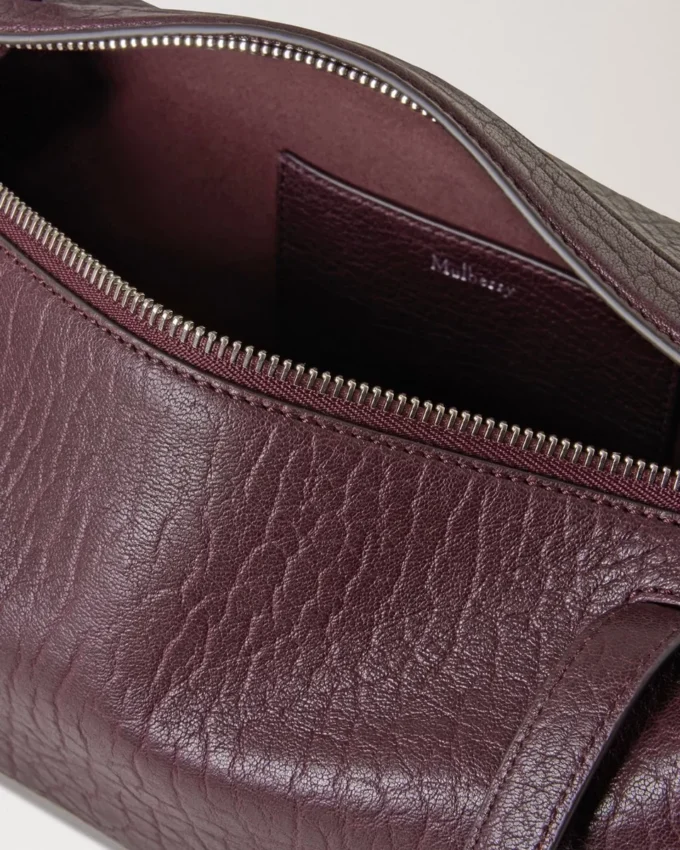 Meadow Small Shoulder Bag Black Cherry Natural Grain Meadow Small Shoulder Bag Black Cherry Natural Grain